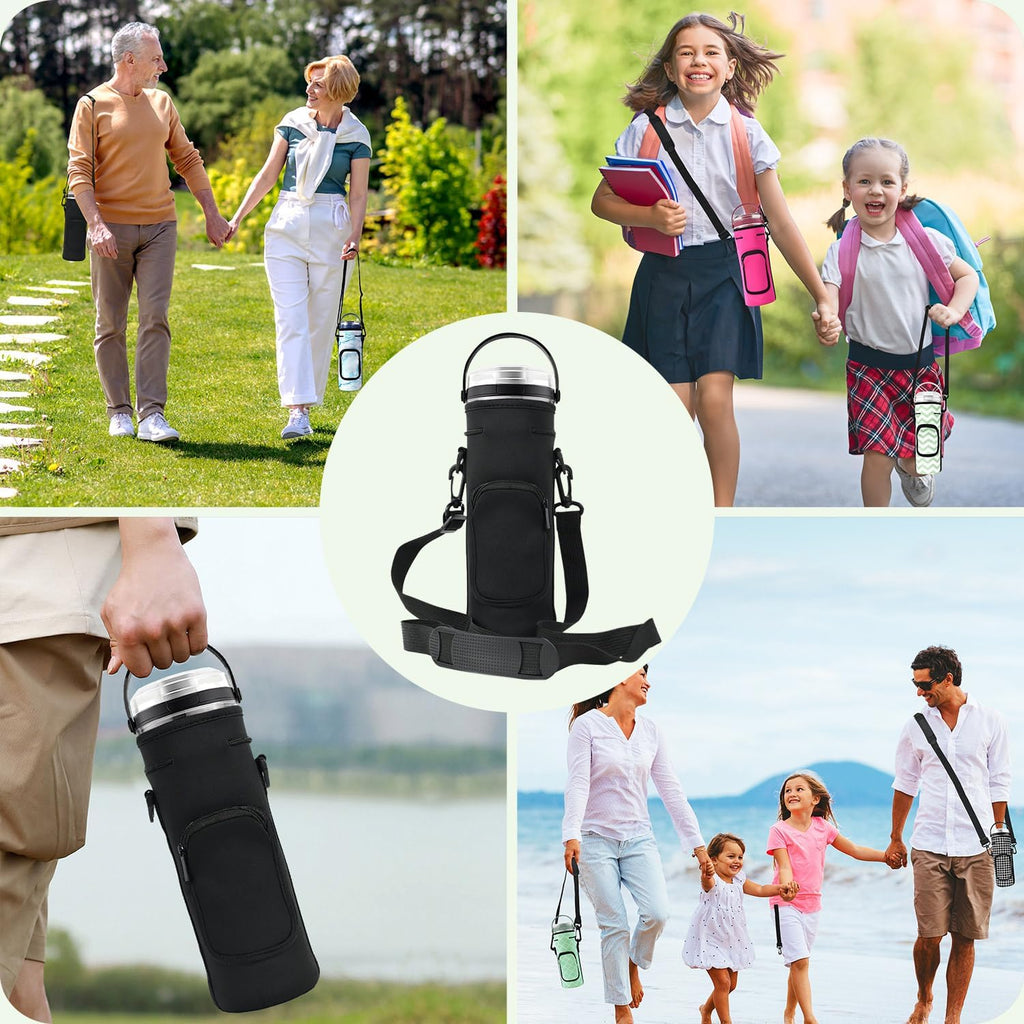 Storage Sleeve Bag for Ninja Blast Portable Blender with Shoulder Strap and Accessory Pocket Compatible with Ninja BC151NV/BC51NV/BC151BK/BC151CR/BC151EM/BC151PR/BC151WH Blast Portable Blender(Black)