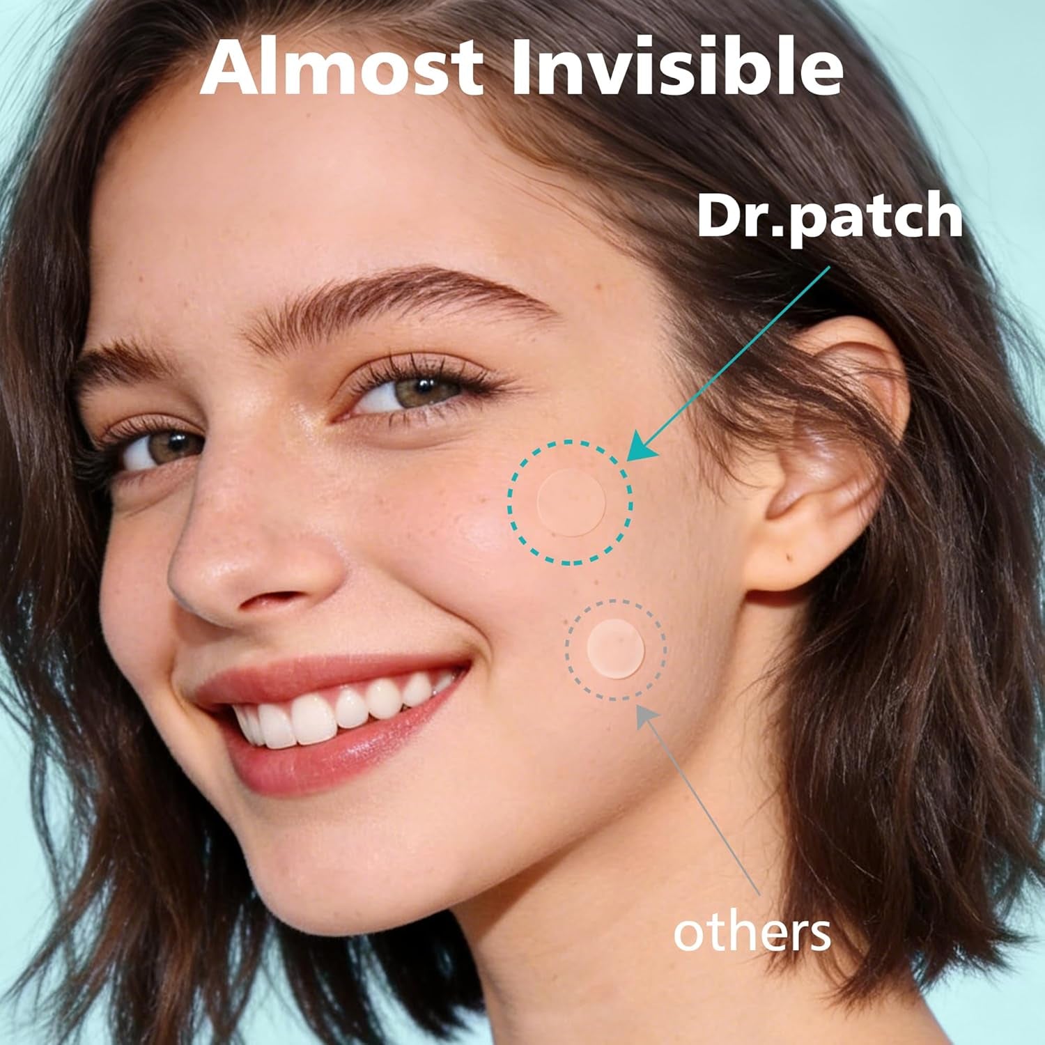 600 Counts Pimple Patches - Hydrocolloid Acne Patches for Face, Pimple Stickers for Covering Zits and Blemishes, Gentle for All Skin Types(4 Size)