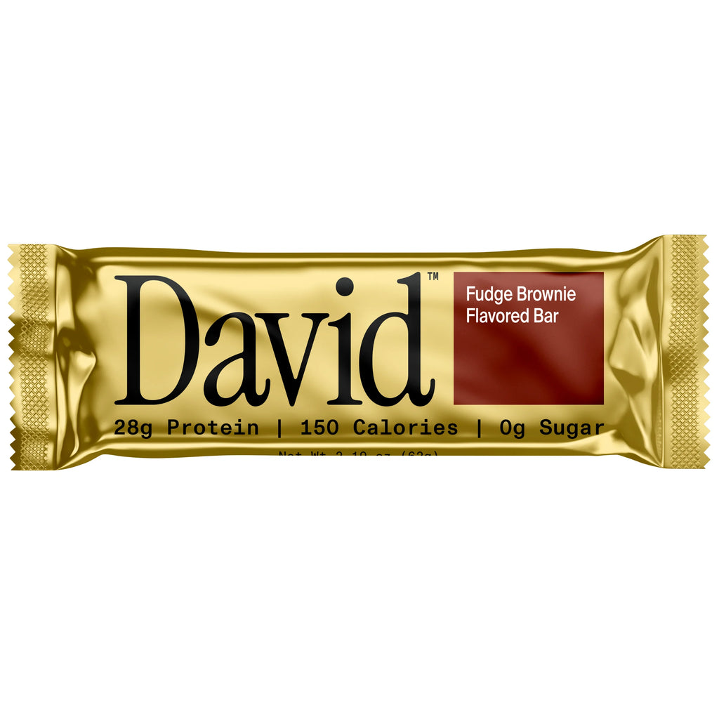 David High Protein Bars, Fudge Brownie - 28G Protein - 12Ct