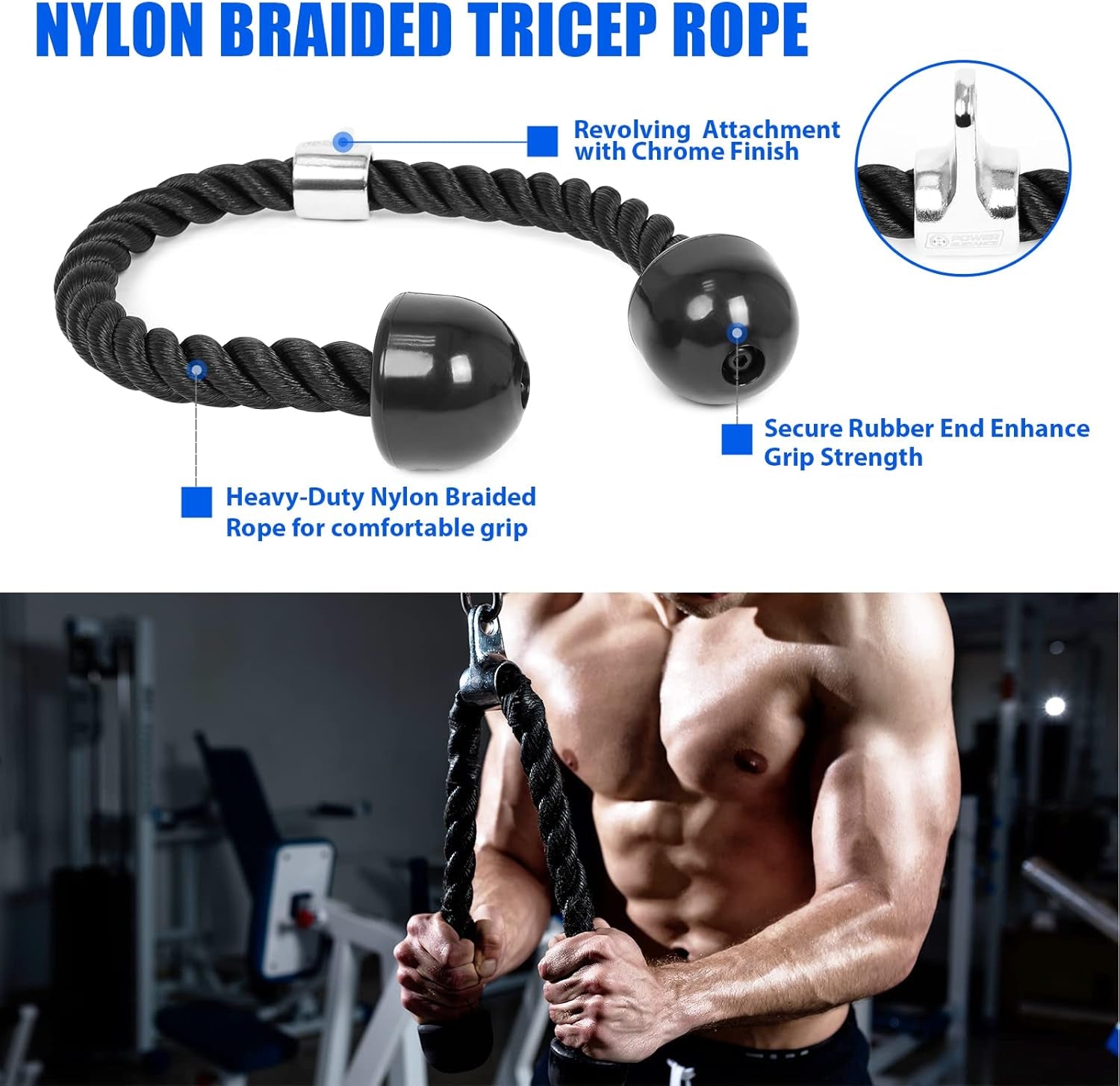 Cable Machine Attachment, LAT Pulldown Attachments, Cable Attachments for Gym, Home Gym Accessories