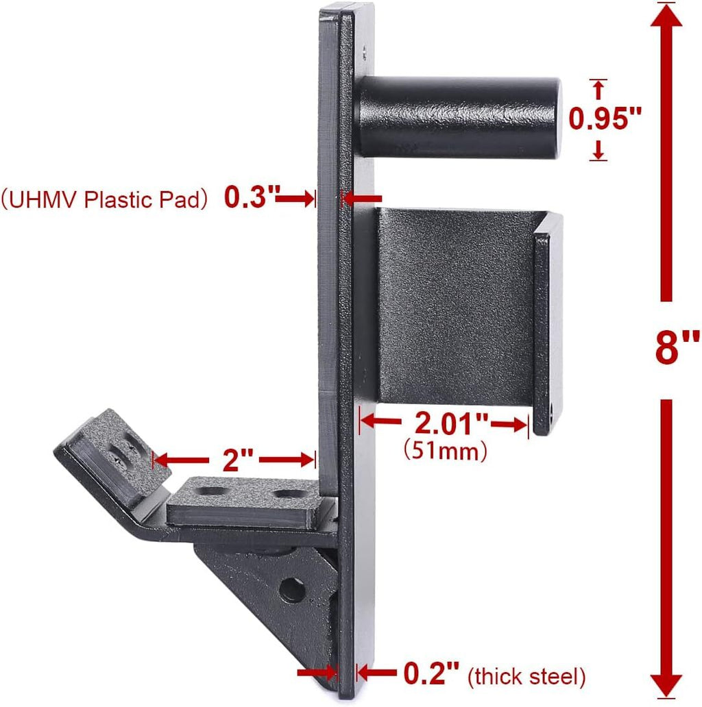 J-Hooks for Squat/Power Rack - Available in 2"X2", Heavy Duty J-Cups B