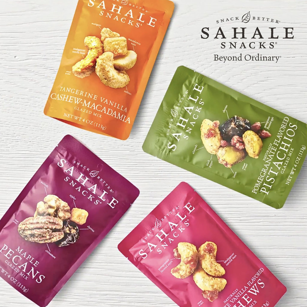 Sahale Snacks Pomegranate Vanilla Flavored Cashews Glazed Mix, 4 Ounces (Pack Of