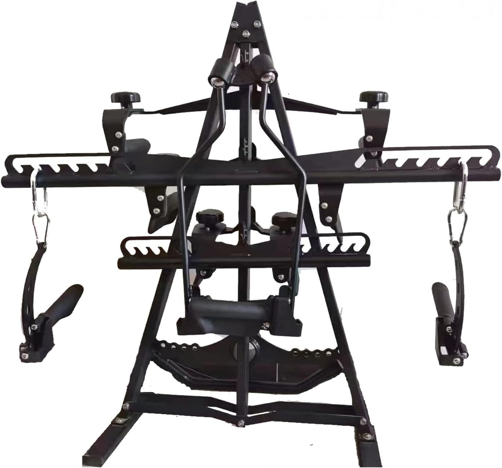 LAT Pulldown Bar Storage Organizer with Attachments - Sleek Black Design