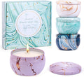 Candle Gifts - Scented Candles Gifts Set for Women, 4 Packs Aromatherapy Candles for Home Scented, 120H Long Burning Natural Soy Wax Candles Set for Birthday, Mother'S Day, Valentine'S Day