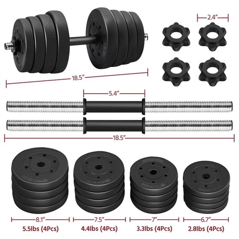 Adjustable Dumbbell Set — 66lb
