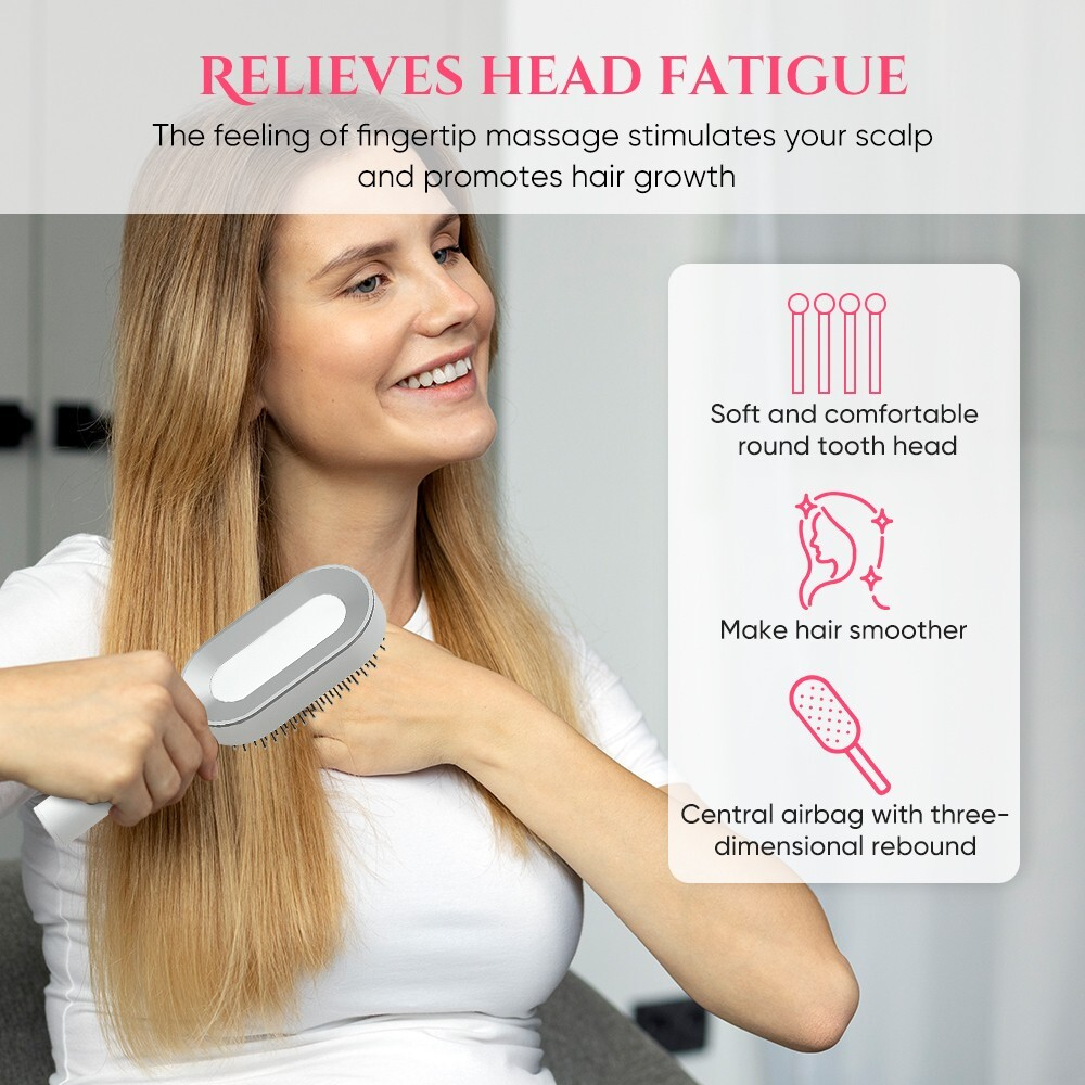Self Cleaning Detangling Hair Brush