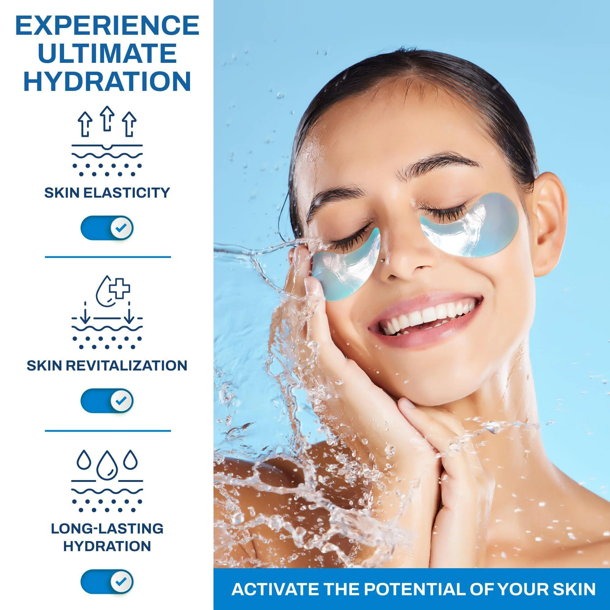 Under Eye Patches — Hyaluronic Acid & Collagen