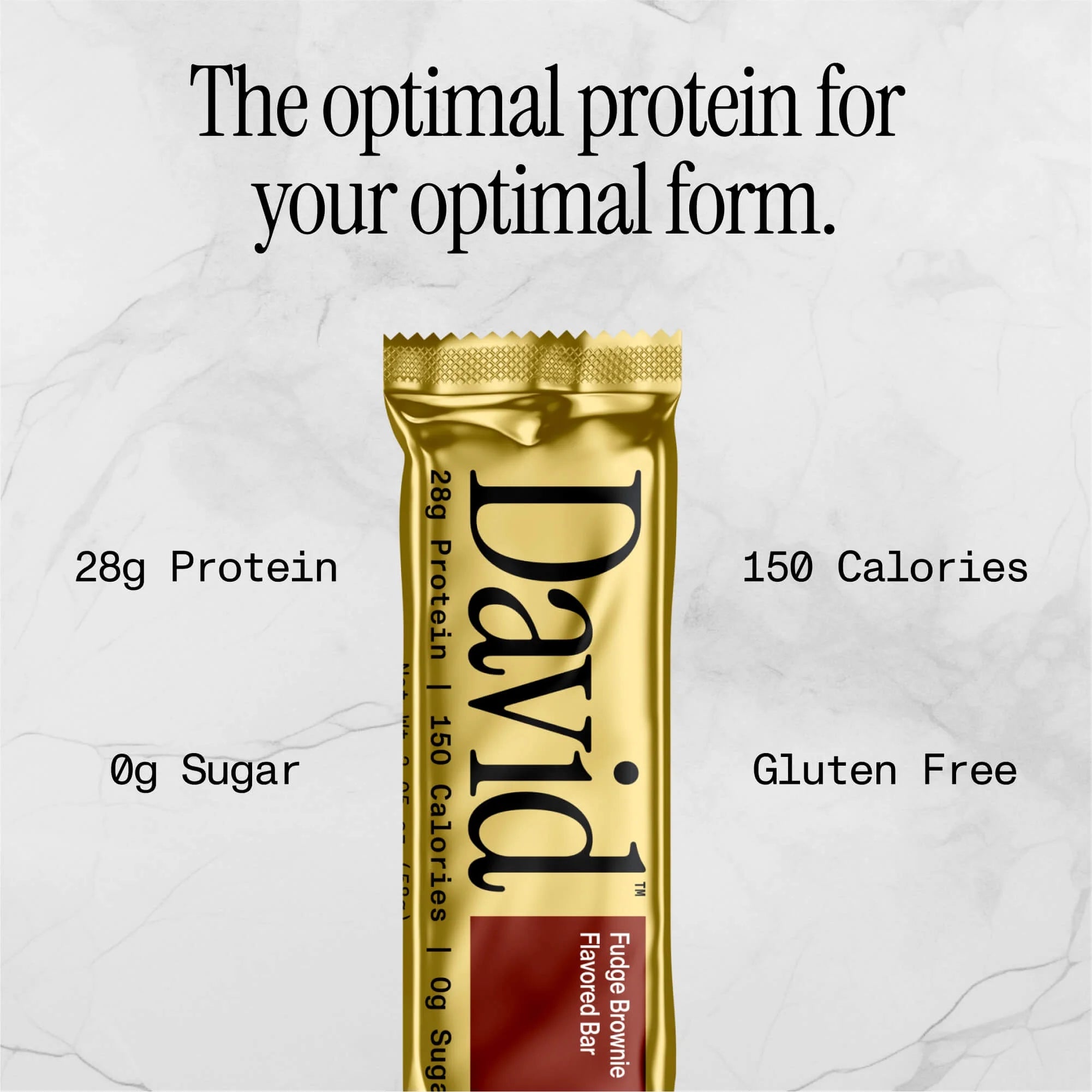 David High Protein Bars, Fudge Brownie - 28G Protein - 12Ct