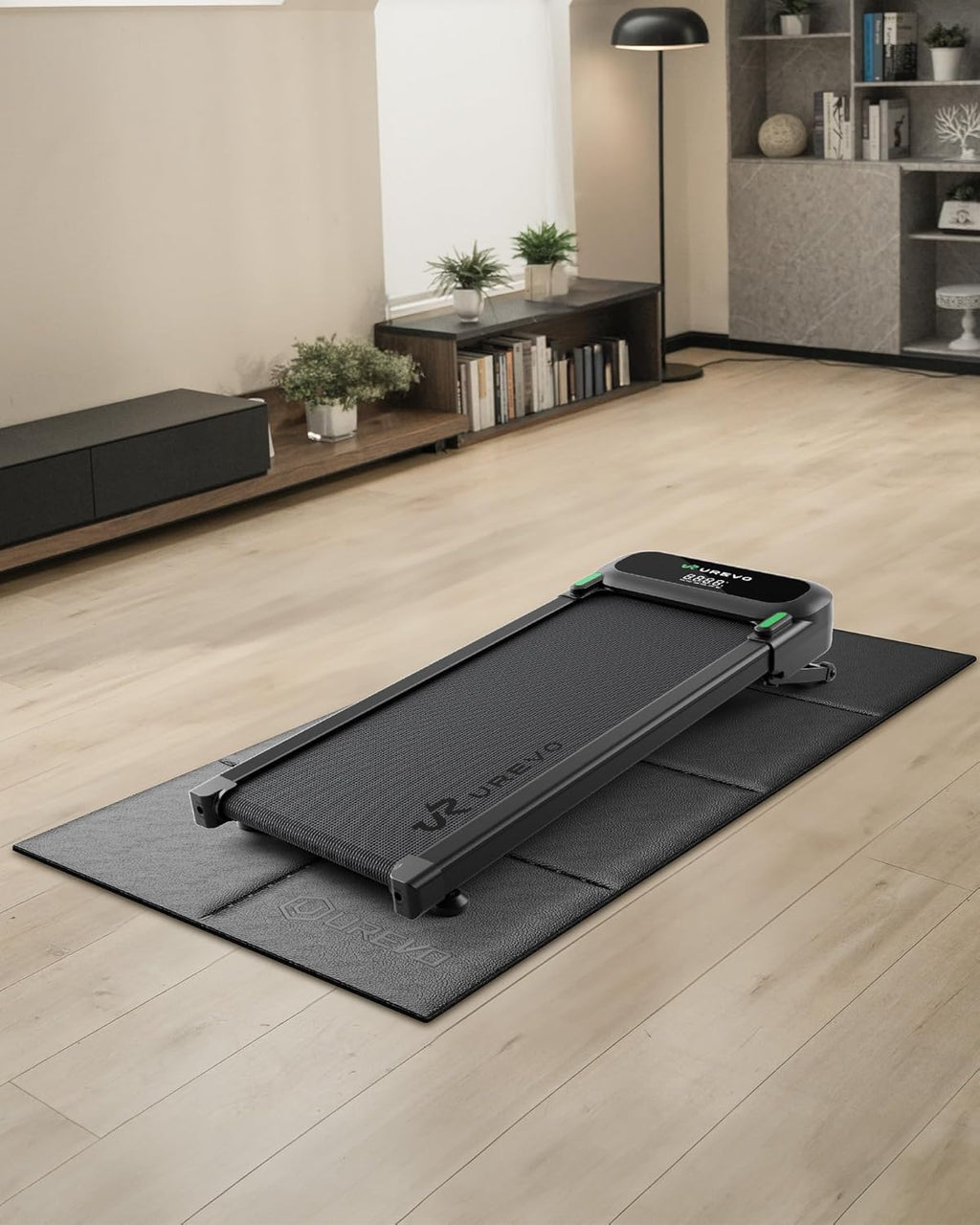 Foldable Treadmill Mat,Treadmill Mat for Carpet &Hardwood Floors ，Mat for under Walking Pad on Carpet, Hardwood Floors Protectior, Non-Slip, Waterproof, Noise Shock Absorption