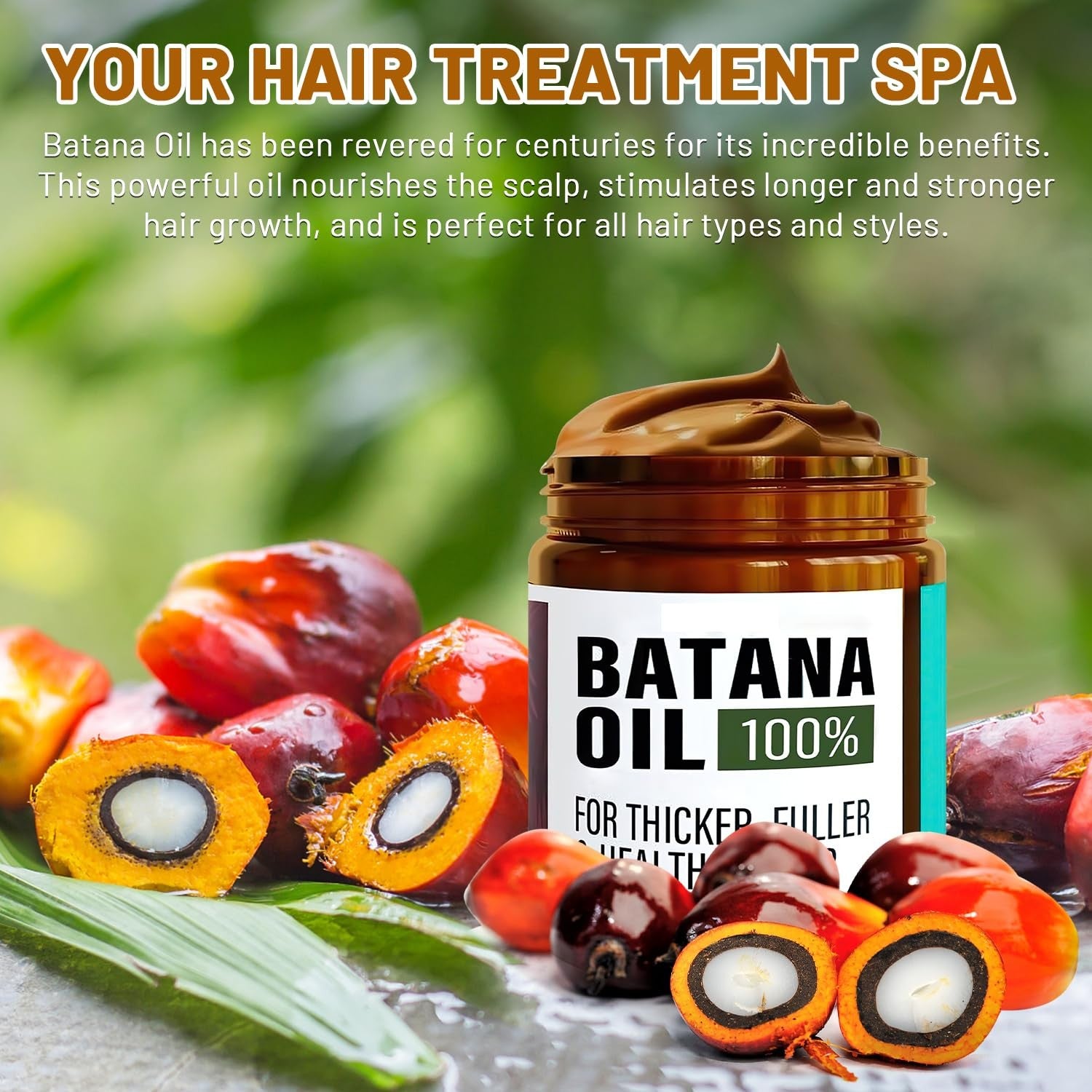 Azure Batana Oil for Hair Growth, Azure Batana Oil, Batana Oil,100% Honduran Oil