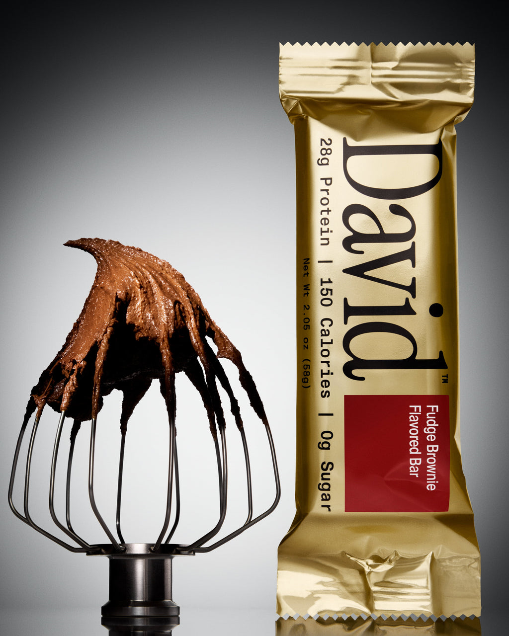 David High Protein Bars, Fudge Brownie - 28G Protein - 12Ct