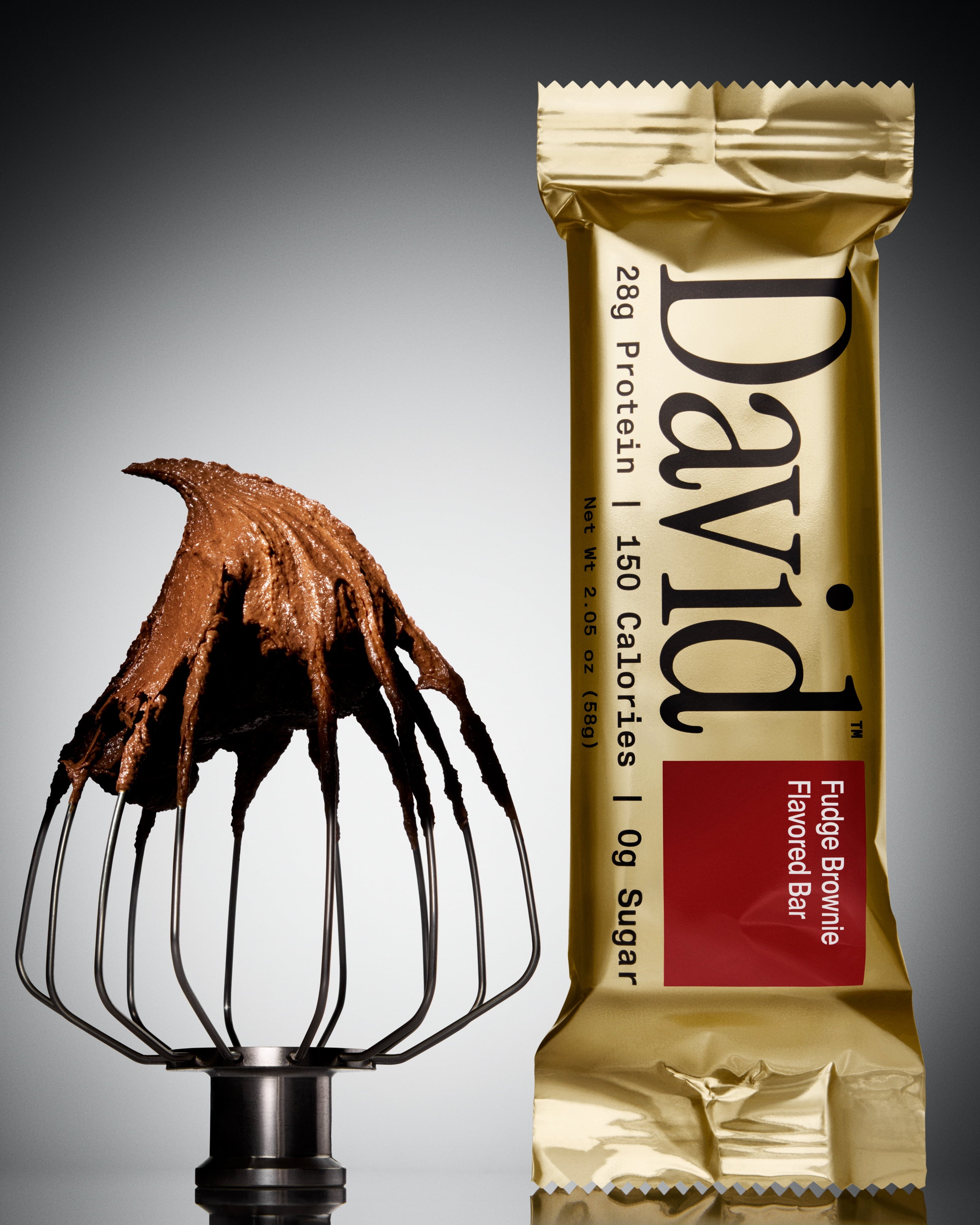 David High Protein Bars, Fudge Brownie - 28G Protein - 12Ct